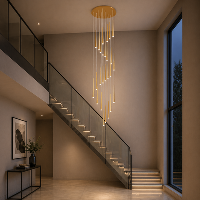 NordicAura | Elegant Adjustable Flush Mount Ceiling Light in Premium Iron and Acrylic 15