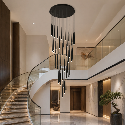 NordicAura | Elegant Adjustable Flush Mount Ceiling Light in Premium Iron and Acrylic 16
