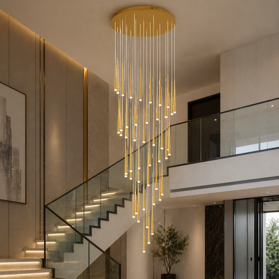 NordicAura | Elegant Adjustable Flush Mount Ceiling Light in Premium Iron and Acrylic 17