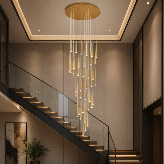 NordicAura | Elegant Adjustable Flush Mount Ceiling Light in Premium Iron and Acrylic 18
