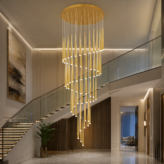 NordicAura | Elegant Adjustable Flush Mount Ceiling Light in Premium Iron and Acrylic 1