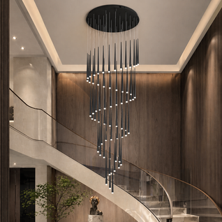 NordicAura | Elegant Adjustable Flush Mount Ceiling Light in Premium Iron and Acrylic
