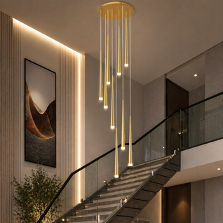 NordicAura | Elegant Adjustable Flush Mount Ceiling Light in Premium Iron and Acrylic