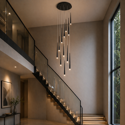 NordicAura | Elegant Adjustable Flush Mount Ceiling Light in Premium Iron and Acrylic 9
