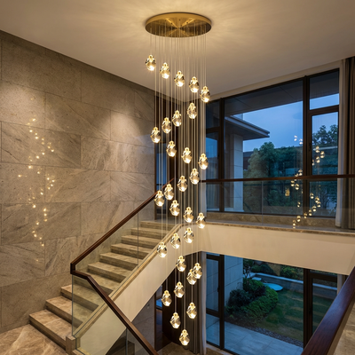 NordicAura | Elegant Adjustable LED Crystal Chandelier for Dining Room and Living Spaces 2