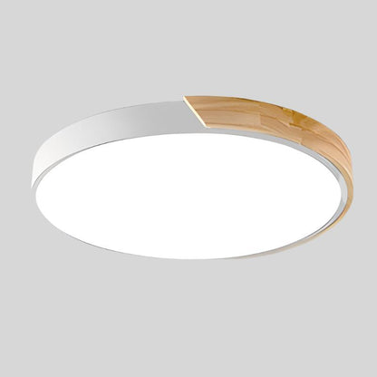 NordicAura | Elegant Minimalist Flush Mount Ceiling Light with Wooden Finish 13