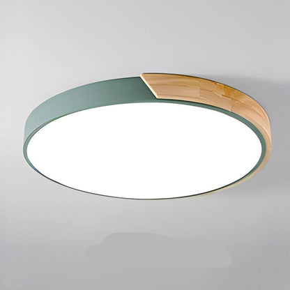 NordicAura | Elegant Minimalist Flush Mount Ceiling Light with Wooden Finish 15