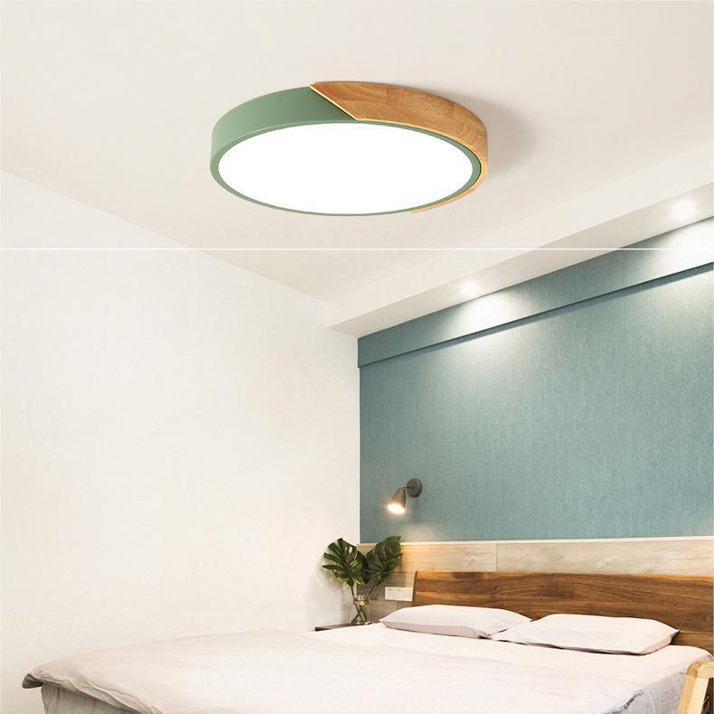 NordicAura | Elegant Minimalist Flush Mount Ceiling Light with Wooden Finish 5