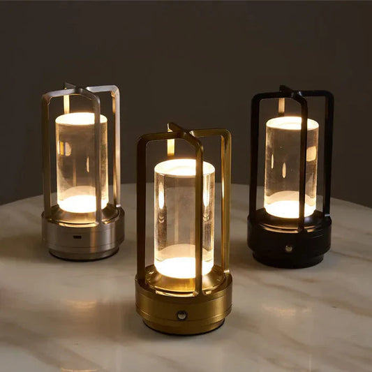 NordicGlow | Elegant Cordless Touch-Controlled LED Table Lamp for Home and Office 0