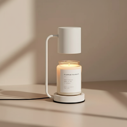 NordicGlow | Elegant Dual-Purpose Candle Warmer Lamp with Ambient Lighting + Metal and Glass 0