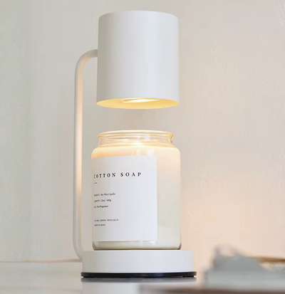 NordicGlow | Elegant Dual-Purpose Candle Warmer Lamp with Ambient Lighting + Metal and Glass 2