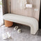 Nordic Bench | Cat-Scratch Leather | Solid Wood Frame | Entryway Seating