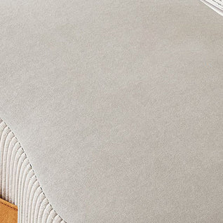 Nordic Footstool Ottoman | Solid Wood Frame, Portable Tech Fabric | Versatile Living Room & Bedroom Accessory