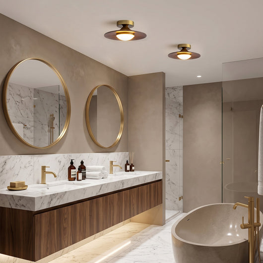 OlavLight | Elegant Modern Flush Mount Ceiling Light Fixture with LED 8