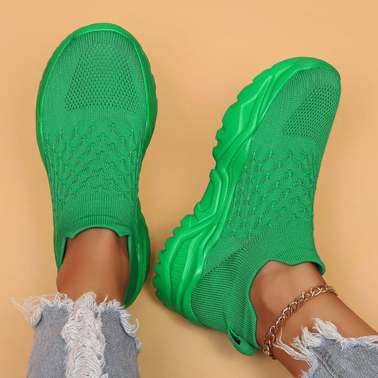 Olivia | Orthopedic Slip On Shoes Cushioned Green Synthetic Leather Women Adult 0
