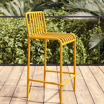 Outdoor Bar Stool | Iron Frame | Minimalist Armless Design | Perfect for Garden and Patio 3