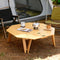 Outdoor Coffee Table | Solid Wood & Metal | Foldable Design for Easy Transport | Perfect for Camping and Patios