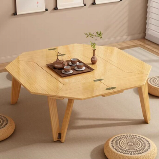 Outdoor Coffee Table | Solid Wood & Metal | Foldable Design for Easy Transport | Perfect for Camping and Patios 2