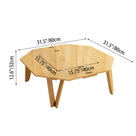 Outdoor Coffee Table | Solid Wood & Metal | Foldable Design for Easy Transport | Perfect for Camping and Patios 3