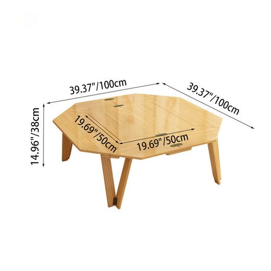 Outdoor Coffee Table | Solid Wood & Metal | Foldable Design for Easy Transport | Perfect for Camping and Patios 4