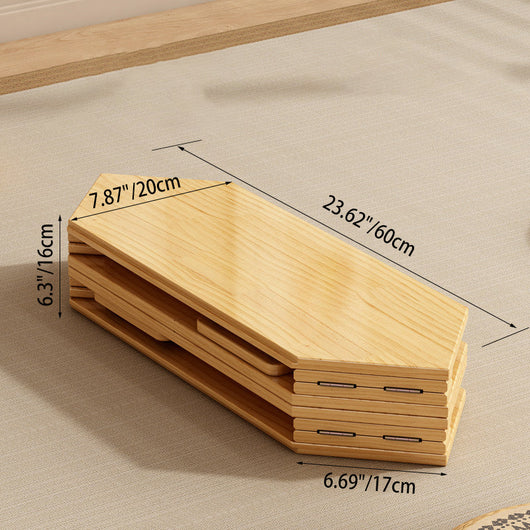Outdoor Coffee Table | Solid Wood & Metal | Foldable Design for Easy Transport | Perfect for Camping and Patios 5