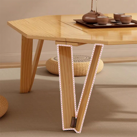 Outdoor Coffee Table | Solid Wood & Metal | Foldable Design for Easy Transport | Perfect for Camping and Patios 8
