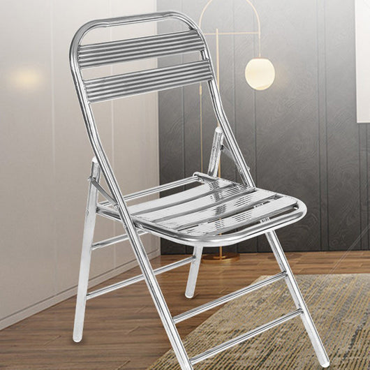 Outdoor Dining Chair | Industrial Stainless Steel, Foldable Design | Perfect for Patios and Dining Spaces 3