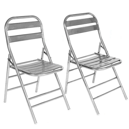 Outdoor Dining Chair | Industrial Stainless Steel, Foldable Design | Perfect for Patios and Dining Spaces 4