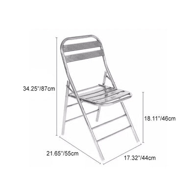 Outdoor Dining Chair | Industrial Stainless Steel, Foldable Design | Perfect for Patios and Dining Spaces 7