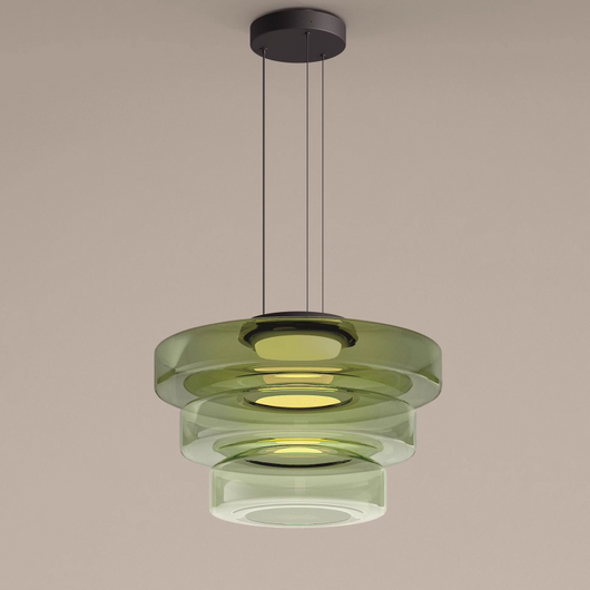 Parallax | Dynamic Tiered Glass Pendant Light for Modern Kitchen Spaces 11