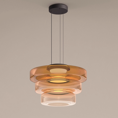 Parallax | Dynamic Tiered Glass Pendant Light for Modern Kitchen Spaces 13