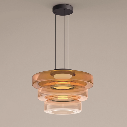 Parallax | Dynamic Tiered Glass Pendant Light for Modern Kitchen Spaces 13