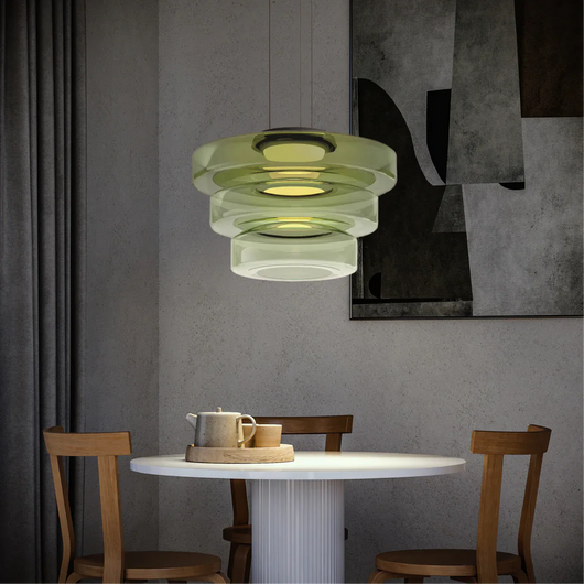 Parallax | Dynamic Tiered Glass Pendant Light for Modern Kitchen Spaces 2