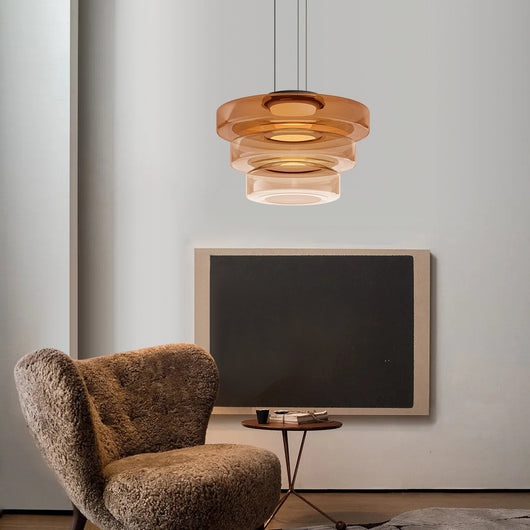 Parallax | Dynamic Tiered Glass Pendant Light for Modern Kitchen Spaces 4