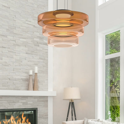 Parallax | Dynamic Tiered Glass Pendant Light for Modern Kitchen Spaces 7