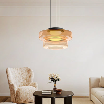 Parallax | Dynamic Tiered Glass Pendant Light for Modern Kitchen Spaces 8