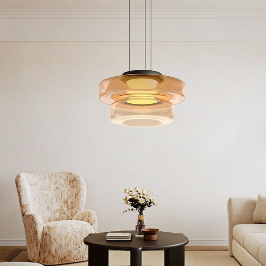 Parallax | Dynamic Tiered Glass Pendant Light for Modern Kitchen Spaces 8