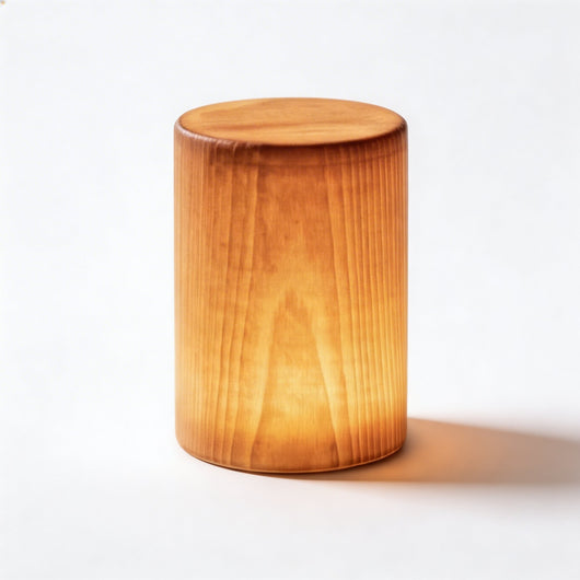 PineGlow | Modern Touch Control Cordless Table Lamp with Natural Wood Design 2