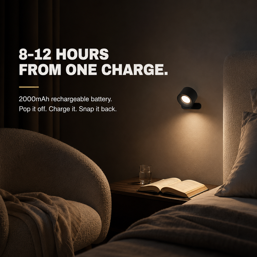 PivotLight | Modern Magnetic Rechargeable Wall Lamp with Touch Control 4