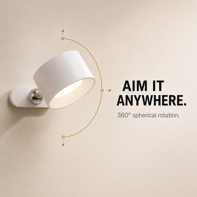 PivotLight | Modern Magnetic Rechargeable Wall Lamp with Touch Control 6