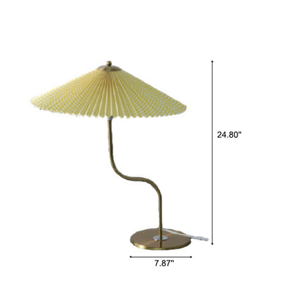 Pleated Elegance | Modern Fabric Table Lamp for Bedroom and Living Room 3