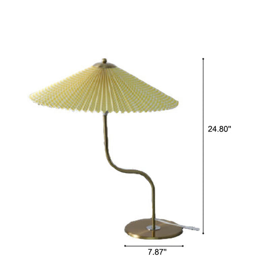 Pleated Elegance | Modern Fabric Table Lamp for Bedroom and Living Room 3
