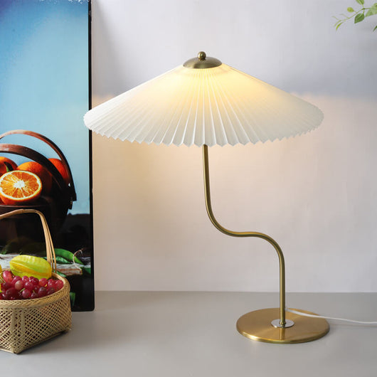 Pleated Elegance | Modern Fabric Table Lamp for Bedroom and Living Room 5