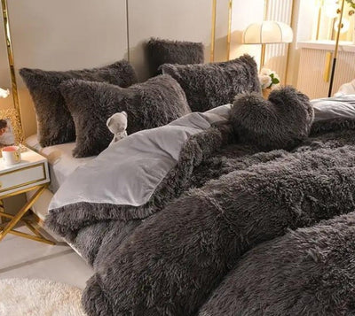 Plush Duvet Cover Set | Premium Microfiber with Zipper Closure and Corner Straps | All-Season Comfort for Queen and King Size Beds 12