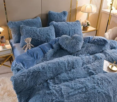 Plush Duvet Cover Set | Premium Microfiber with Zipper Closure and Corner Straps | All-Season Comfort for Queen and King Size Beds 13