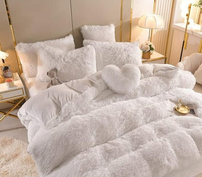 Plush Duvet Cover Set | Premium Microfiber with Zipper Closure and Corner Straps | All-Season Comfort for Queen and King Size Beds 16