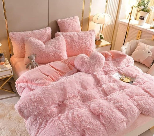 Plush Duvet Cover Set | Premium Microfiber with Zipper Closure and Corner Straps | All-Season Comfort for Queen and King Size Beds 4
