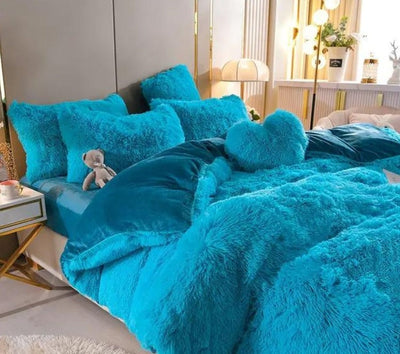 Plush Duvet Cover Set | Premium Microfiber with Zipper Closure and Corner Straps | All-Season Comfort for Queen and King Size Beds 8