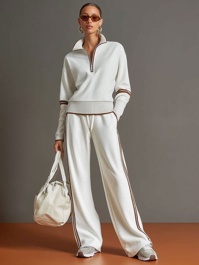 Rachel | Women's Set Loungewear Two Piece Sets Grey Polyester Adult 3