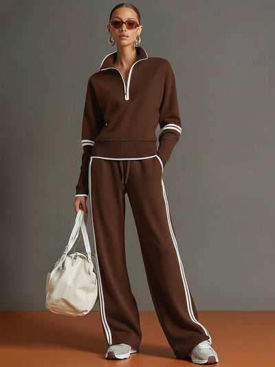 Rachel | Women's Set Loungewear Two Piece Sets Grey Polyester Adult 7
